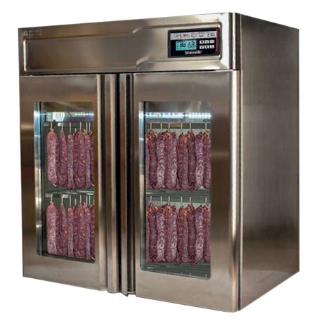 Stagionello 43 Glass Door Stainless Steel Meat Curing Cabinet 132 Lb