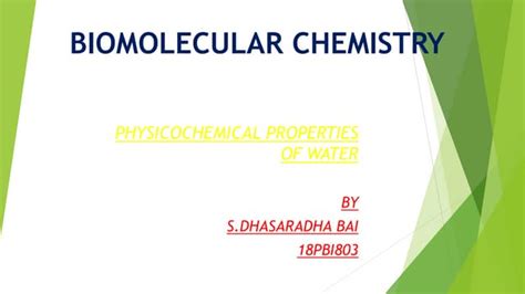 Biomolecular Chemistry Ppt