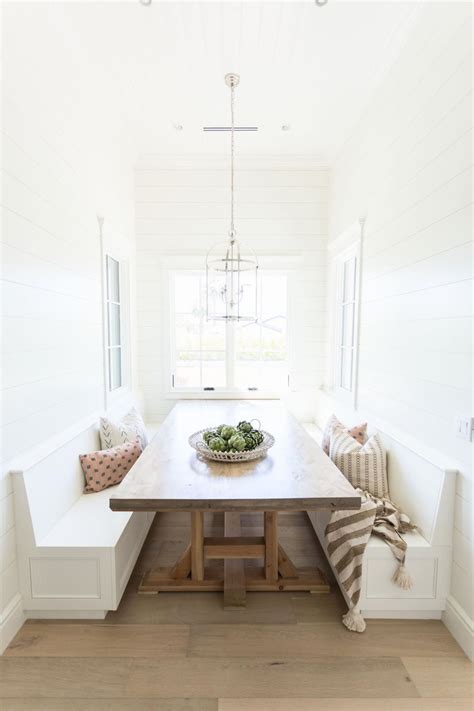 Classic White Breakfast Nook With Shiplap Hgtv