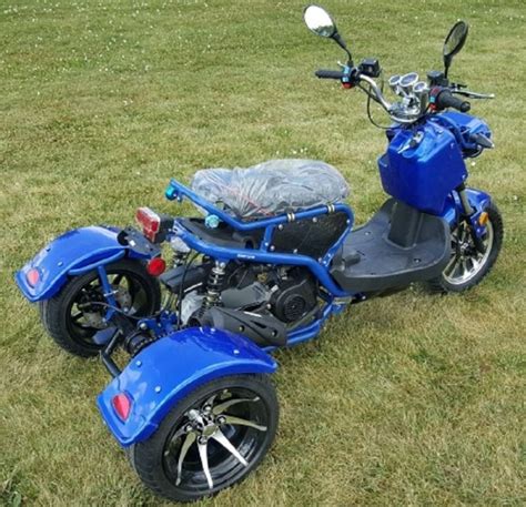 50cc Trike Mean Dogg Ii Scooter Gas Moped Inter Solution