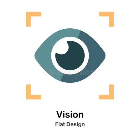 Vision Flat Icon Stock Vector Illustration Of Focus 123756778