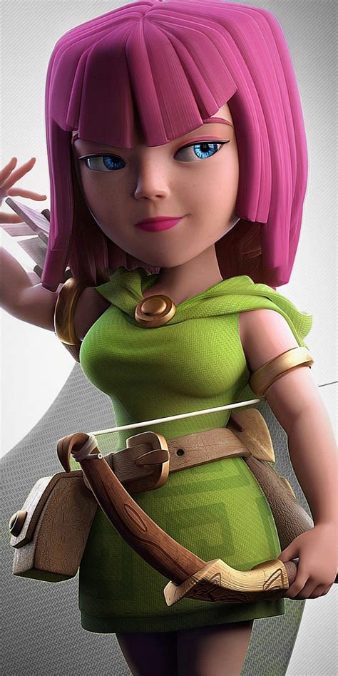 Clash Of Clans Archer Phone Wallpaper Kawaii Faceapp Edit En 2023 Arqueras Clash