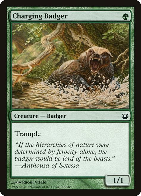 Charging Badger Born Of The Gods Magic The Gathering