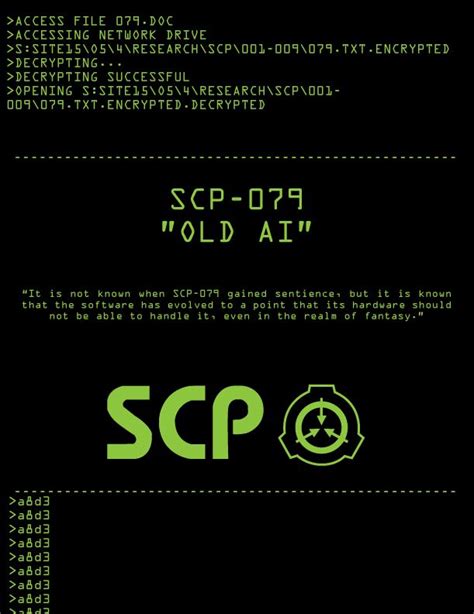 scp 079 network drive dhmis urban fantasy cyberpunk style creepypasta foundation