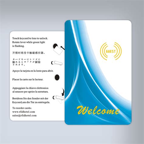 Rfid card or contactless smart card using various technologies that make use of radio waves to identify objects or people. Generic Guest Blue RFID Hotel Key Cards for Sale | RFID Hotel