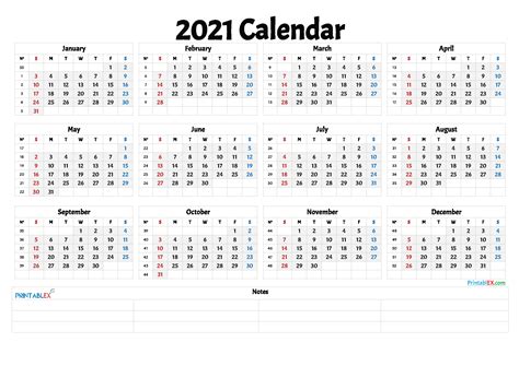 Free printable in pdf format. Free Printable 2021 Yearly Calendar with Week Numbers - 21ytw12 in 2020 | Free printable ...
