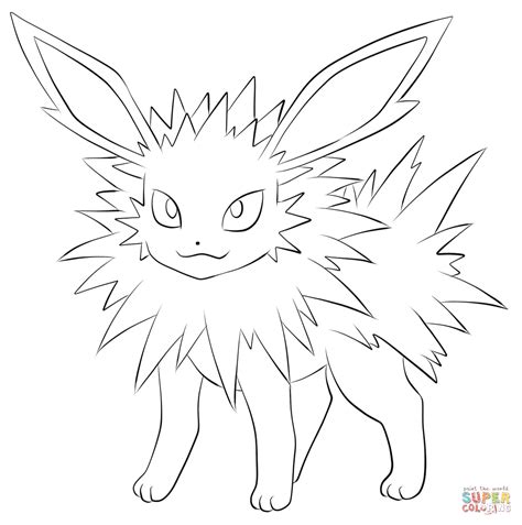 Coloriage  Pokémon Voltali  Coloriages à imprimer gratuits