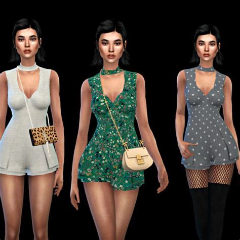 Leo 4 Sims Serenity Romper • Sims 4 Downloads Sims Sims 4 Rompers
