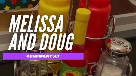 Melissa And Doug Condiment Set Youtube