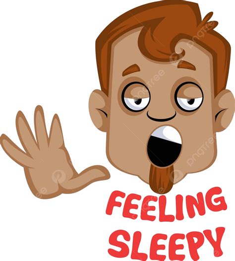 A Vector Illustration Of A Sleepy Brown Human Emoji On A White