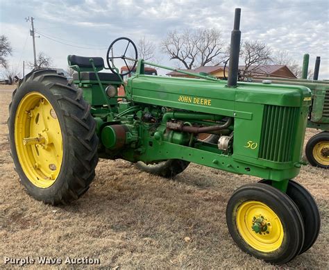 1953 John Deere 50 Tractor In Leedey Ok Item Ig9273 Sold Purple Wave