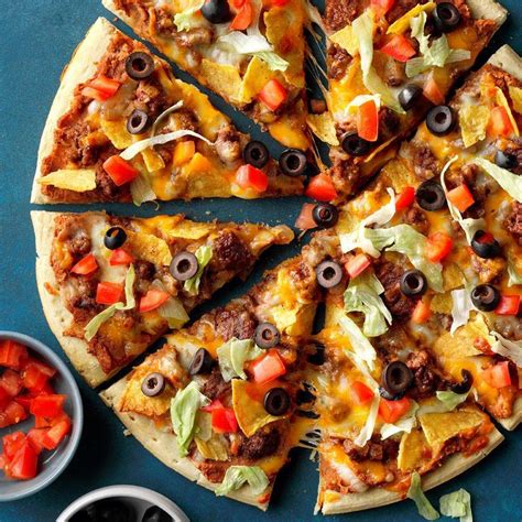 Easy Taco Pizza Recipe How To Make It Taste Of Home