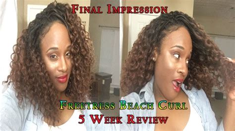 Freetress Beach Curl Crochet Week Final Review YouTube