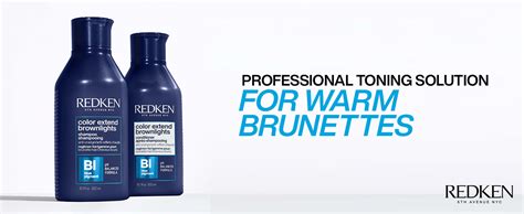 Redken Color Extend Brownlights Blue Shampoo Hair Toner For Natural