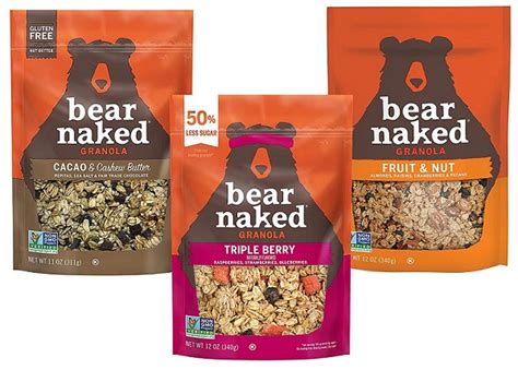 Bear Naked Granola Cereal Variety Pack 12 Oz Bags 3 Pack 7 80