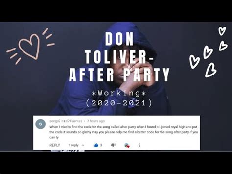 Use these roblox promo codes to get free cosmetic rewards in roblox. Toliver- After Party Roblox Radio ID Code *Working* (2020 ...