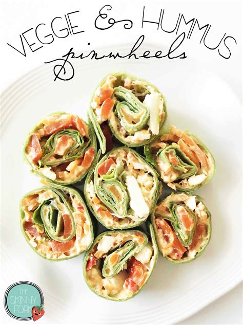 Veggie And Hummus Pinwheels — The Skinny Fork