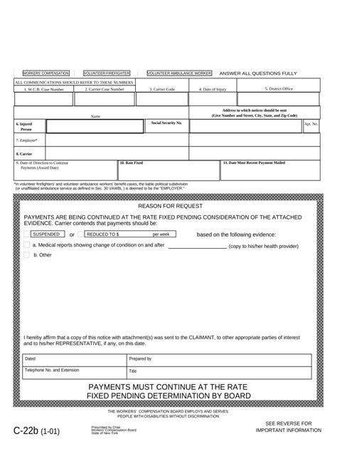 Ny Workers Compensation Doc Template Pdffiller