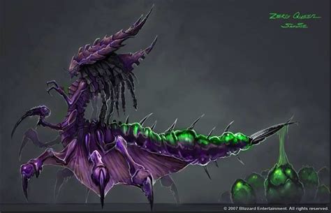 Zerg Queen Starcraft Concept Art Characters Art