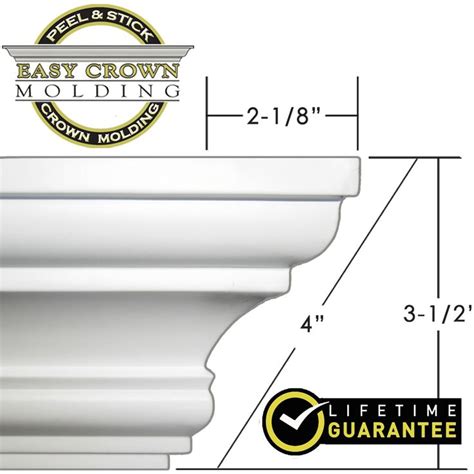 4 Peel And Stick Easy Crown Molding 52 Kit 12 Inside Corners 4