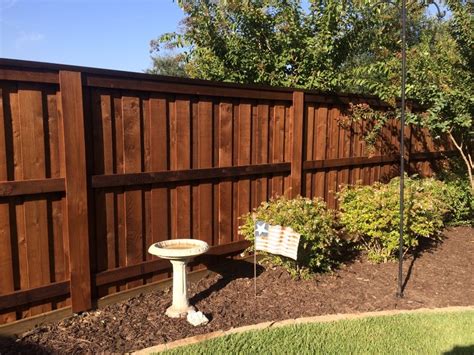New 6 Foot Board On Board Fence With Postmaster Poles In Denton Texas
