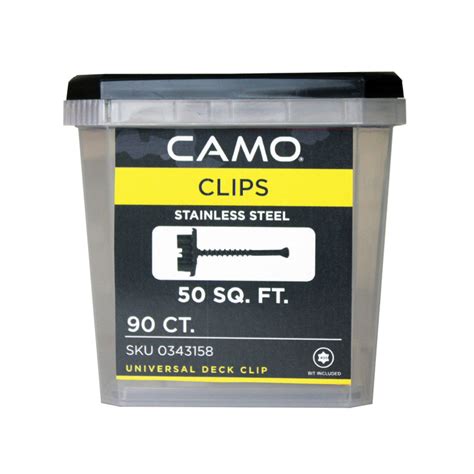 Camo Hidden Deck Clips And Fasteners 90 Count National Nail