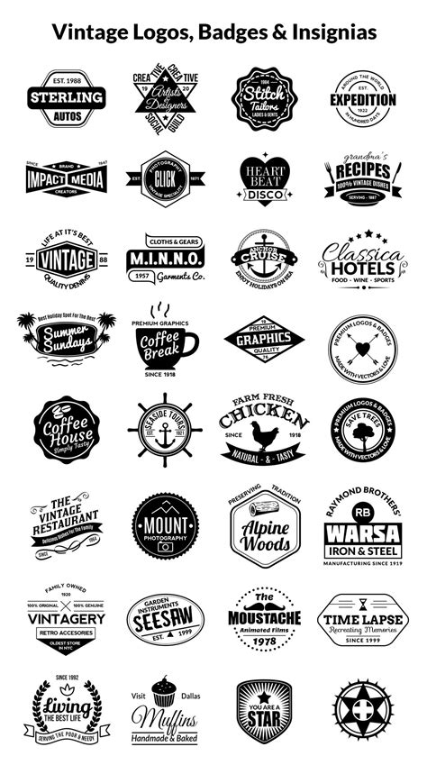 Bonus Logos Badges Insignias Vintage Logos Vintage Logo Design