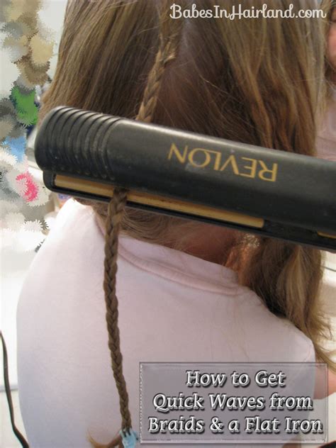 Indigitalimages.com flat iron waves starting off with braids. How to Get Waves from Braids & a Flat Iron - Babes In Hairland