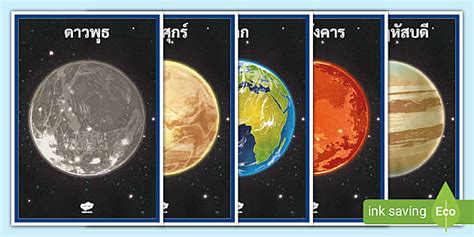 รูปภาพดาวเคราะห์ สื่อการสอนวิทยาศาสตร์