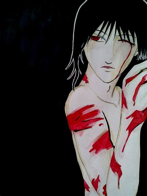 Manga Boy Black Hair Red Eyes Vampire By Miriam77cissy On Deviantart
