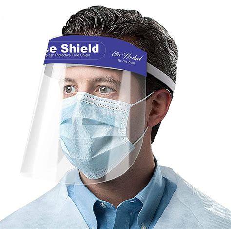 Go Hooked Reusable Safety Face Shield Anti Fog Full Face Shield Universal Face Protective