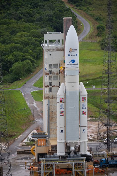 Esa Webb On Ariane 5 Roll Out To The Launch Pad