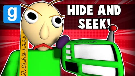 Gmod Hide And Seek Baldi Edition Garrys Mod Funny Moments Youtube
