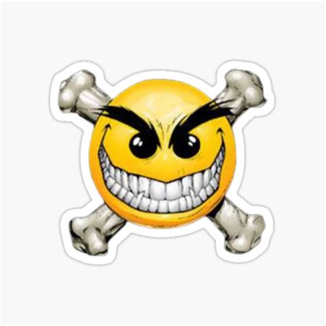 Evil Ernie Smiley Sticker By Sluds Redbubble