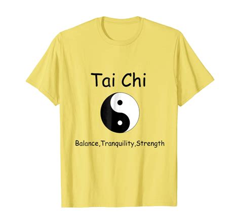 Tai Chi Tshirt Balance Tranquility Strength Yin Yang Shirt