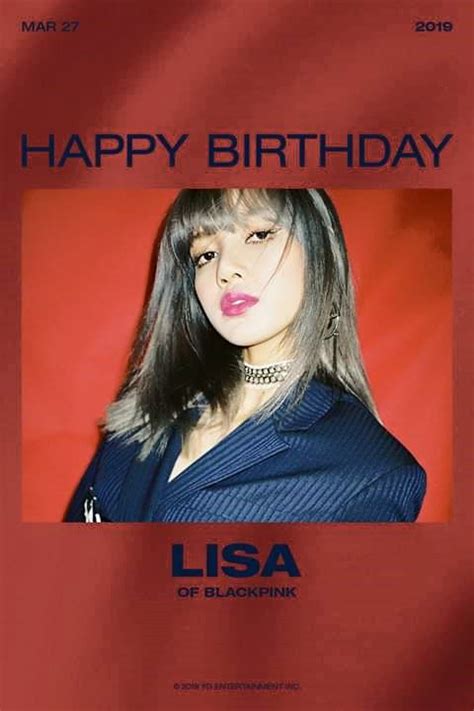 Happy Birthday Lisa 🎉 Blackpink Hbd Lisa Blackpink Updates