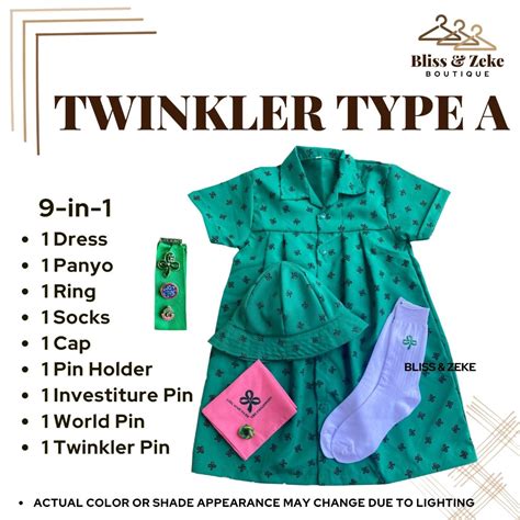 Gsp Twinkler Dress Type A Complete Set Of Scout Uniform Bzboutique