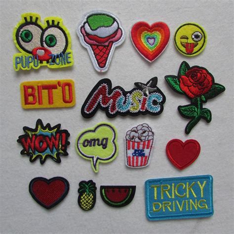Diy Patches Embroidery Patches Embroidery Applique Hot Melt Adhesive