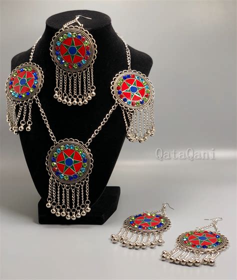 Afghan Fashion Traditional Trendy Jewelry Set Qataqani