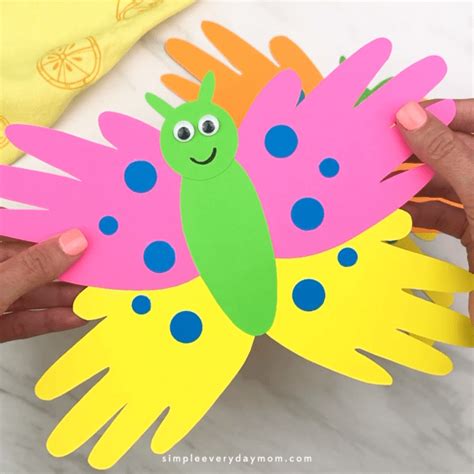 Handprint Butterfly Craft For Kids Spring Crafts For Kids Insect