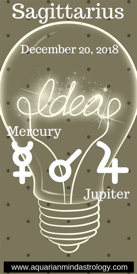 Mercury Meets Jupiter Sagittarius Mercury Neon Signs