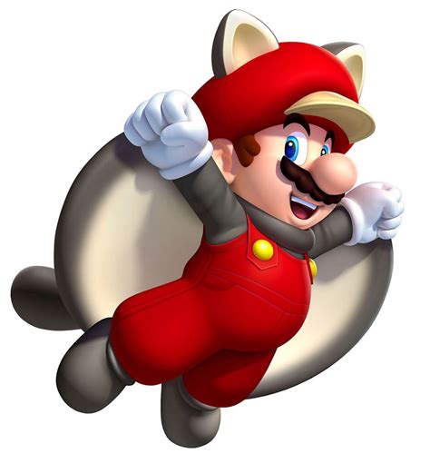 Mario in Flying Squirrel Suit - New Super Mario Bros U | Super mario bros, Mario bros, Mario