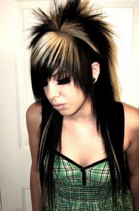 Secondly, supply the blue tint carefully. Medium emo haircuts for girls