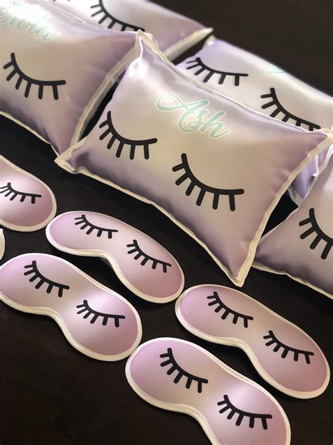 Personalized Sleeping Mask Sleepover Party Favors Personalized Party
