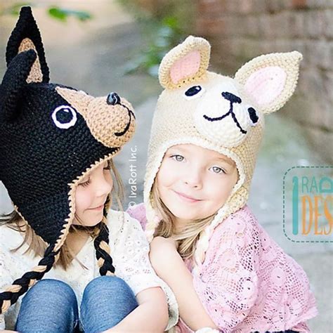 Pixie And Maxi The Chihuahuas Crochet Hat Pattern In Pdf Crochet
