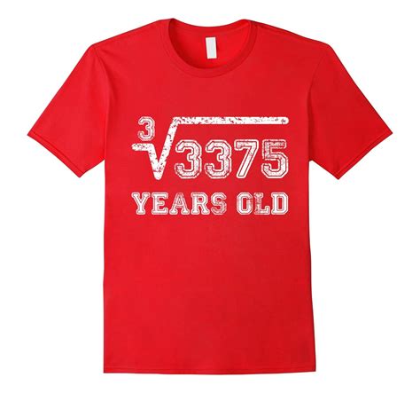 Cube Root Of 3375 15 Years Old Shirt 15th Birthday T Art Artshirtee