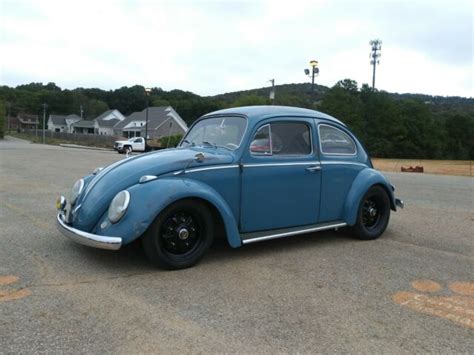 1963 Volkswagen Vw Beetle Bug Gulf Blue Nice Restored Pan New Engine