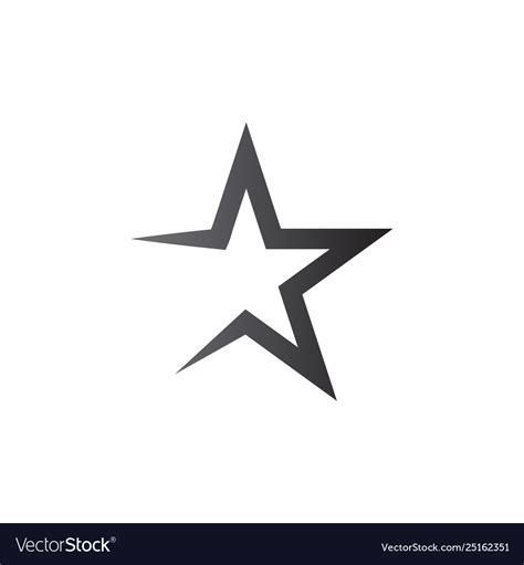 Star Logo Graphic Design Template Royalty Free Vector Image