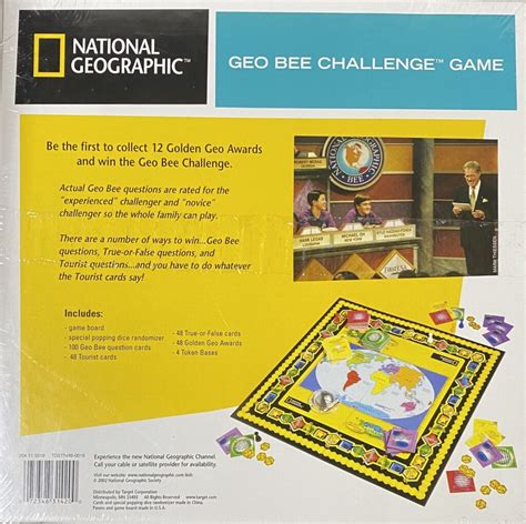Geo Bee Challenge Board Game National Geographic Back Issues
