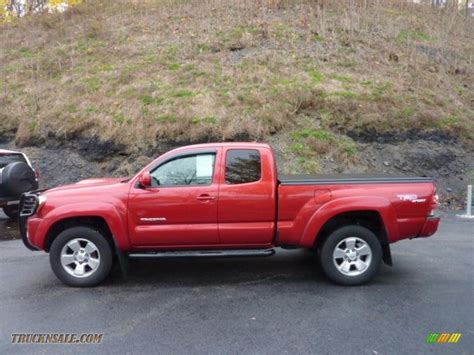 2009 Toyota Tacoma V6 Trd Sport Access Cab 4x4 In Barcelona Red